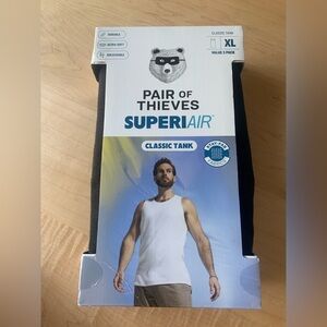 Pair of Thieves SuperIAIR 3 pk black tank tops size XL